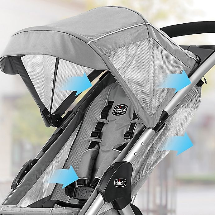 slide 2 of 8, Chicco Mini Bravo Stroller - Pewter, 1 ct