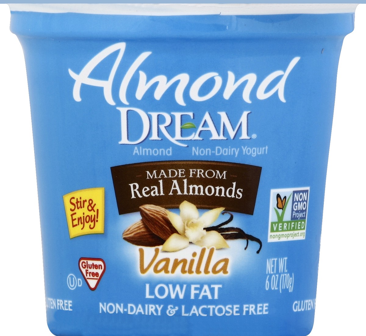 slide 3 of 3, Almond Dream Non-Dairy Low Fat Vanilla Yogurt, 6 oz