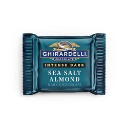 Ghirardelli Intense Dark Sea Salt Almond Dark Chocolate Squares - Per Pound