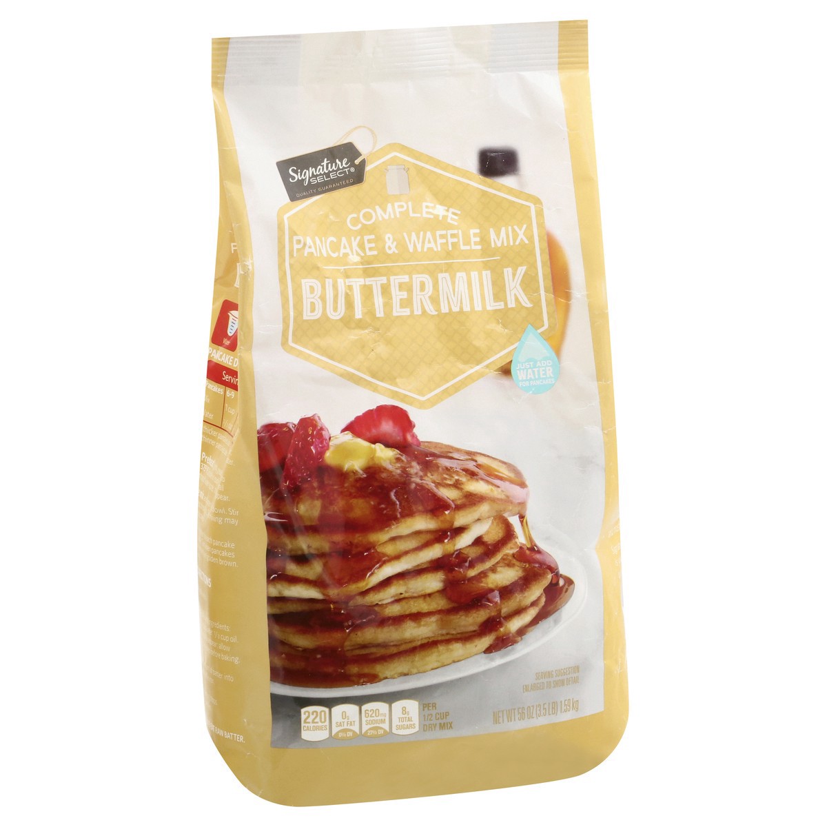 slide 5 of 9, Signature Select Complete Buttermilk Pancake & Waffle Mix 56 oz, 56 oz