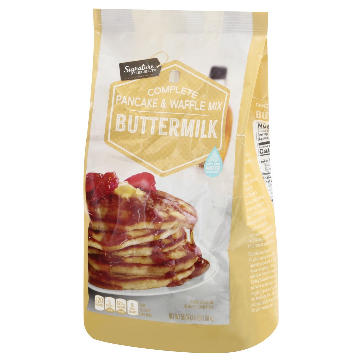 slide 7 of 9, Signature Select Complete Buttermilk Pancake & Waffle Mix 56 oz, 56 oz