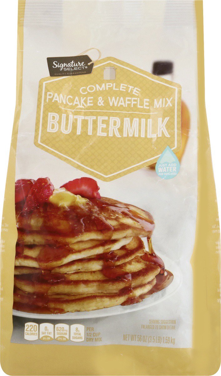 slide 4 of 9, Signature Select Complete Buttermilk Pancake & Waffle Mix 56 oz, 56 oz