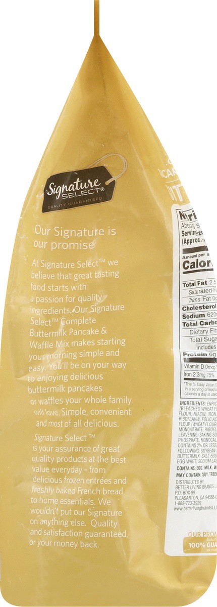 slide 2 of 9, Signature Select Complete Buttermilk Pancake & Waffle Mix 56 oz, 56 oz