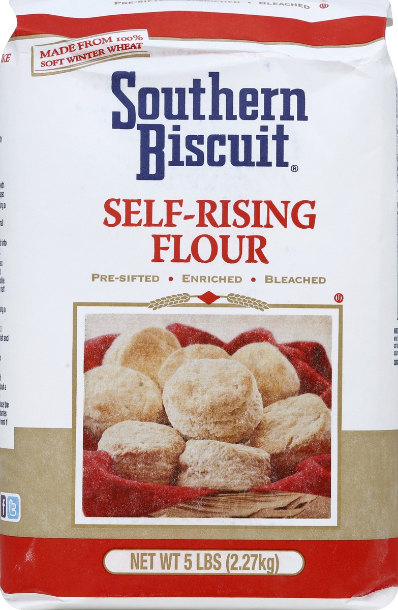 slide 5 of 6, Southern Biscuit Pre-Sifted Enriched Bleached Self-Rising Flour 5 lb Bag, 5 lb