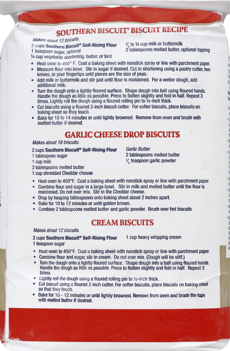 slide 3 of 6, Southern Biscuit Pre-Sifted Enriched Bleached Self-Rising Flour 5 lb Bag, 5 lb