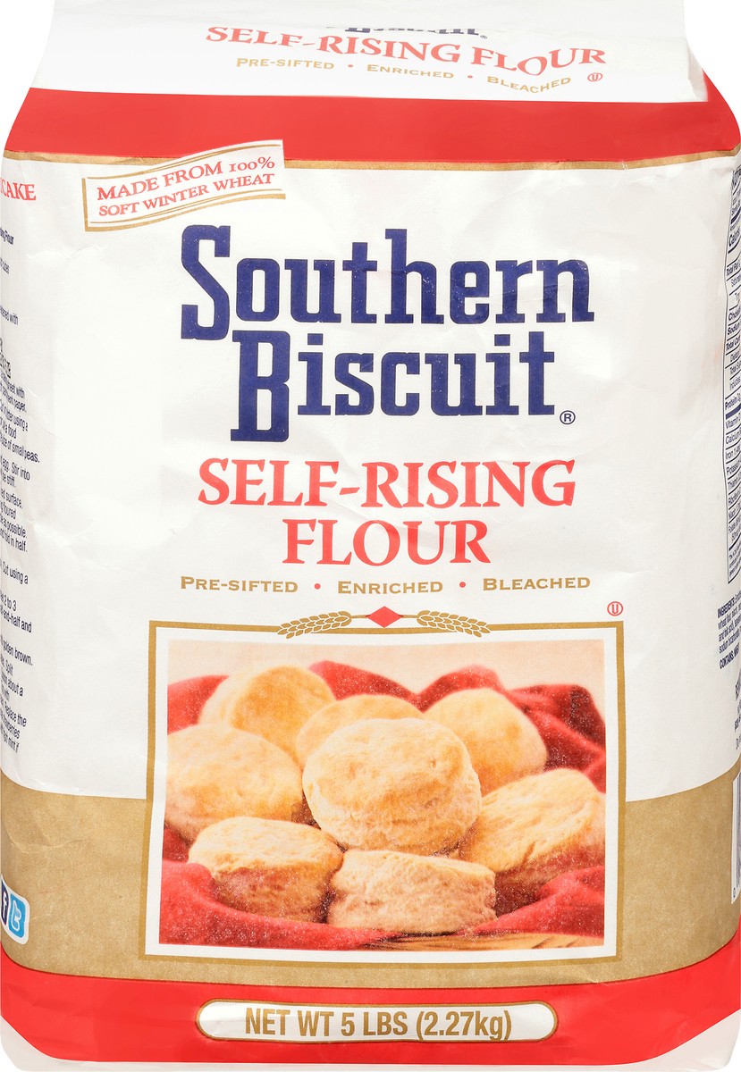 slide 1 of 6, Southern Biscuit Pre-Sifted Enriched Bleached Self-Rising Flour 5 lb Bag, 5 lb