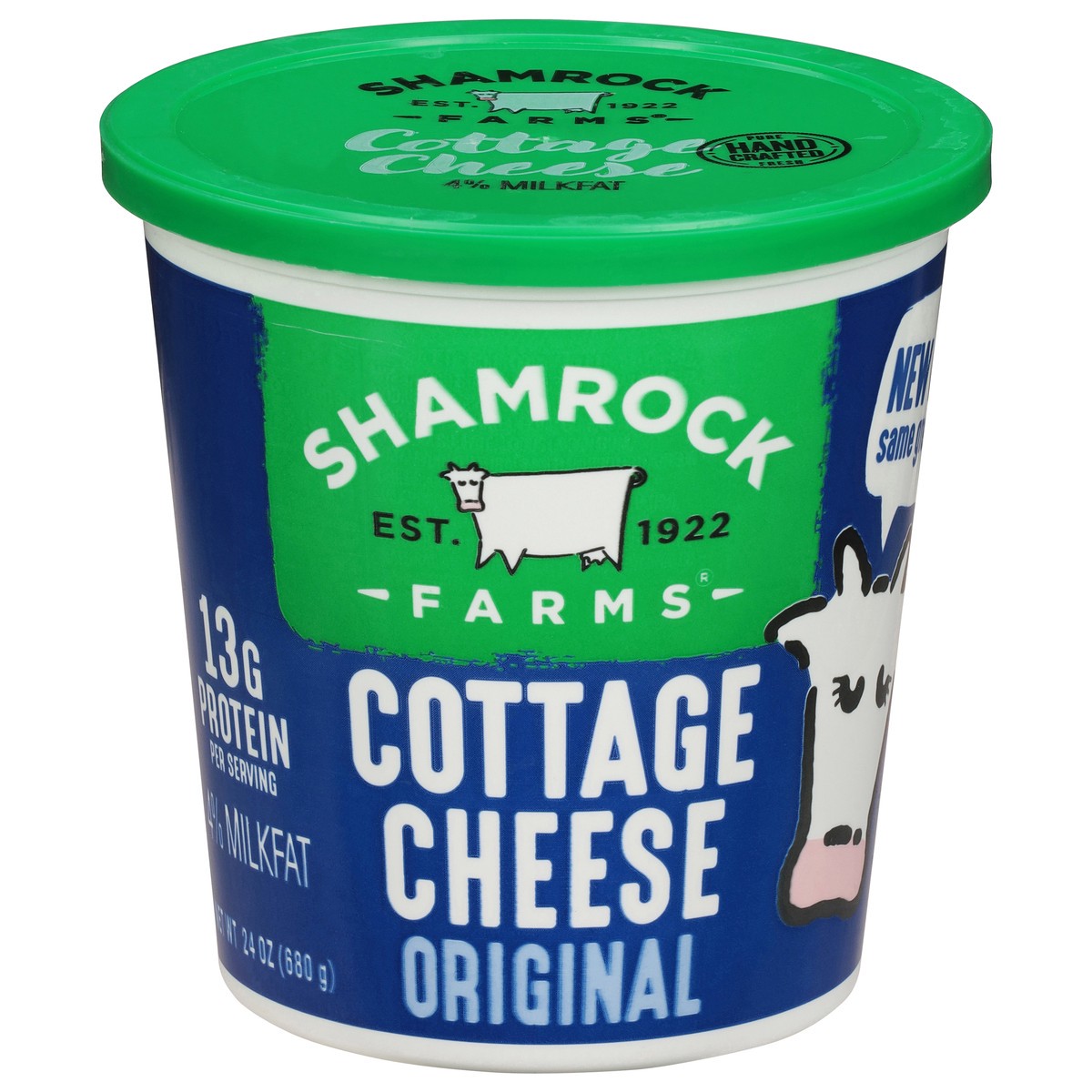 slide 1 of 13, Shamrock Farms 4% Milkfat Original Cottage Cheese 24 oz, 24 oz