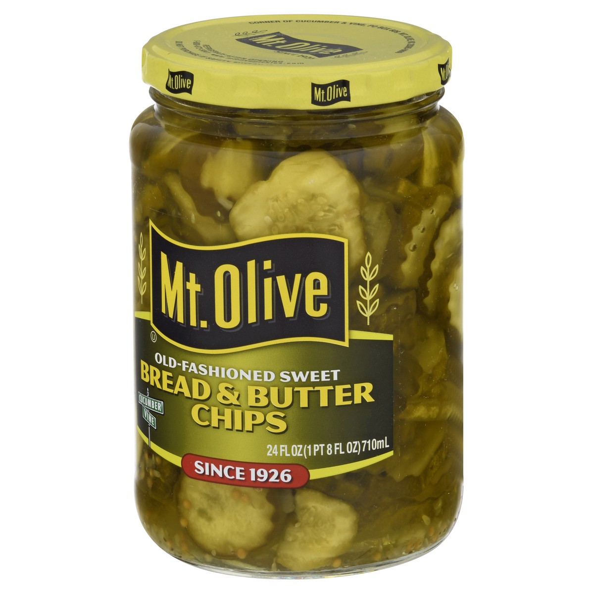 slide 2 of 9, Mt. Olive Old-Fashioned Sweet Bread & Butter Chips 24 fl oz Jar, 24 oz