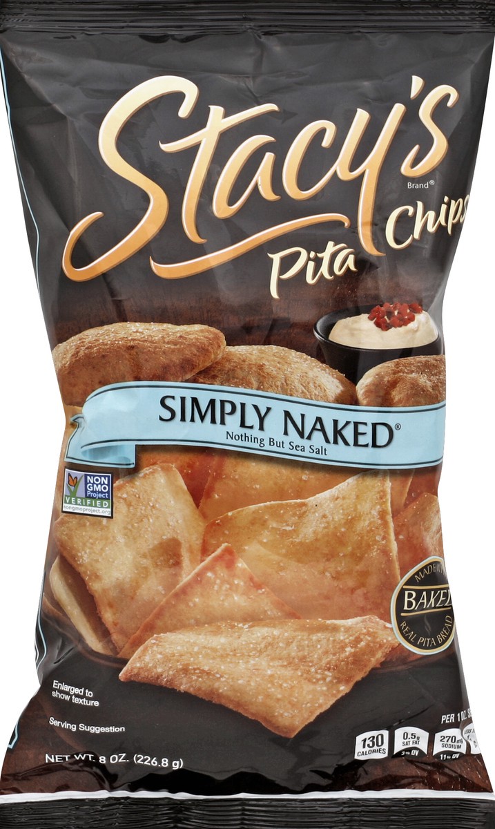 slide 5 of 5, Stacy's Simply Naked Pita Chips 8 oz. Bag, 8 oz