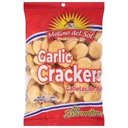 Molino del Sol Garlic Crackers 8.47 oz