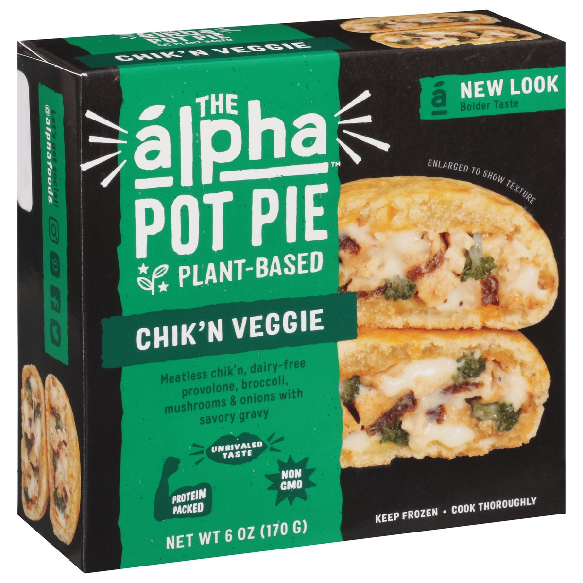 slide 1 of 1, The Alpha Plant-Based Chick'n Veggie Pot Pie 6 oz, 6 oz