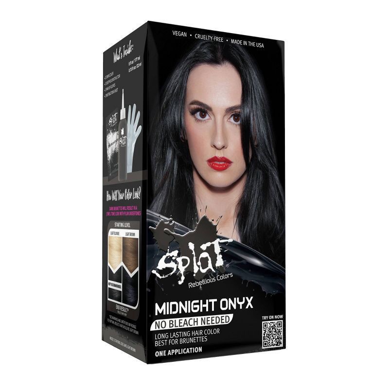 slide 4 of 5, Splat Midnight Hair Color - Onyx - 6 fl oz, 6 fl oz