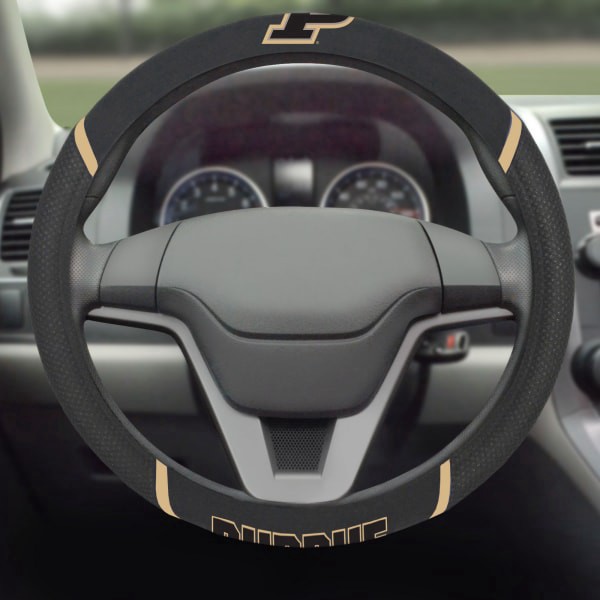 slide 3 of 5, NCAA Purdue University Steering Wheel Cover, 1 ct