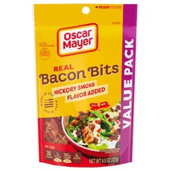 Oscar Mayer Real Bacon Bits Value Pack, 4.5 oz Bag, 1-1.5 cups