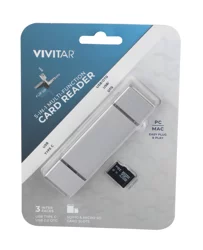 Vivitar MicroSD Card w/ 5:1 Reader USB-A/C 32 MB