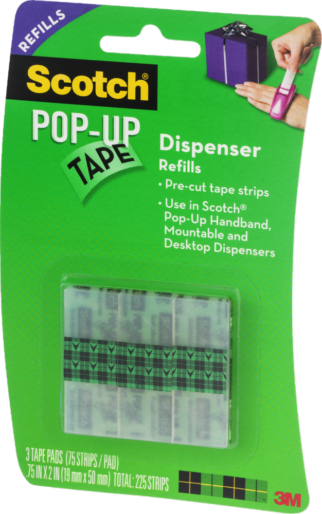 slide 1 of 1, Scotch Pop-Up Tape Dispenser Refills, 3 ct