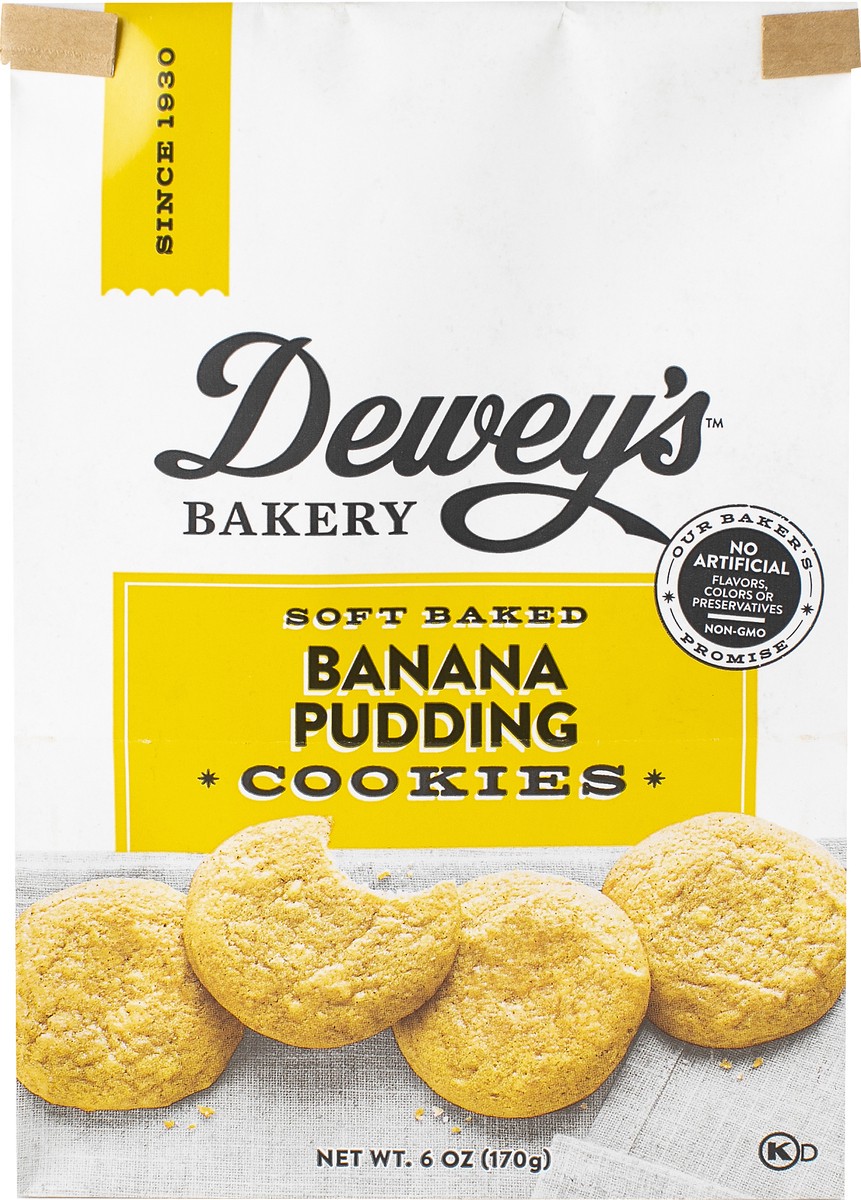 slide 7 of 8, Dewey's Bakery Soft Baked Banana Pudding Cookies 6 oz, 6 oz