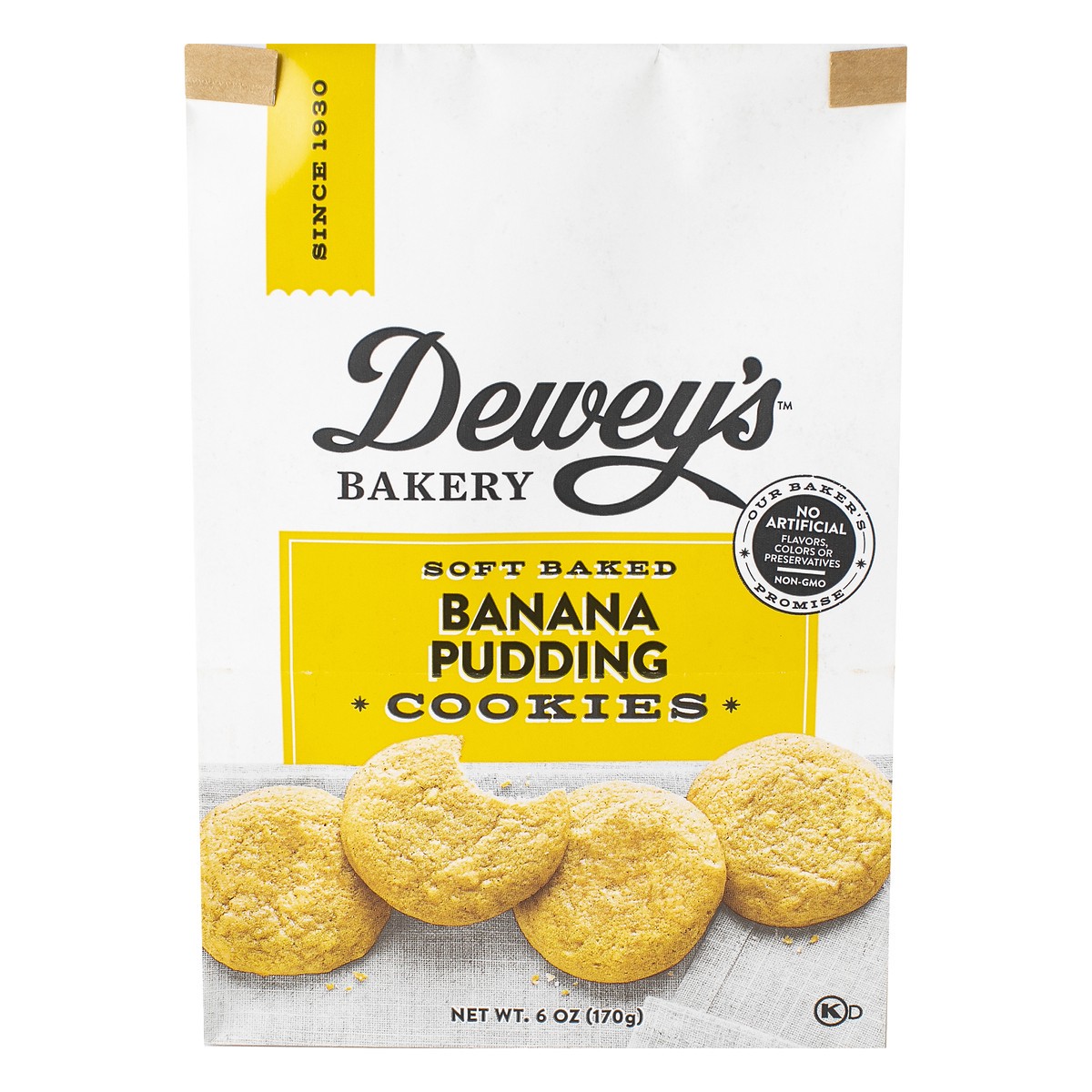 slide 1 of 8, Dewey's Bakery Soft Baked Banana Pudding Cookies 6 oz, 6 oz