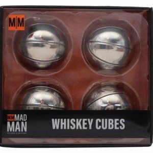 slide 1 of 1, MAD MAN Whiskey Cubes Basketball Design, Set Of 4, 1 ct