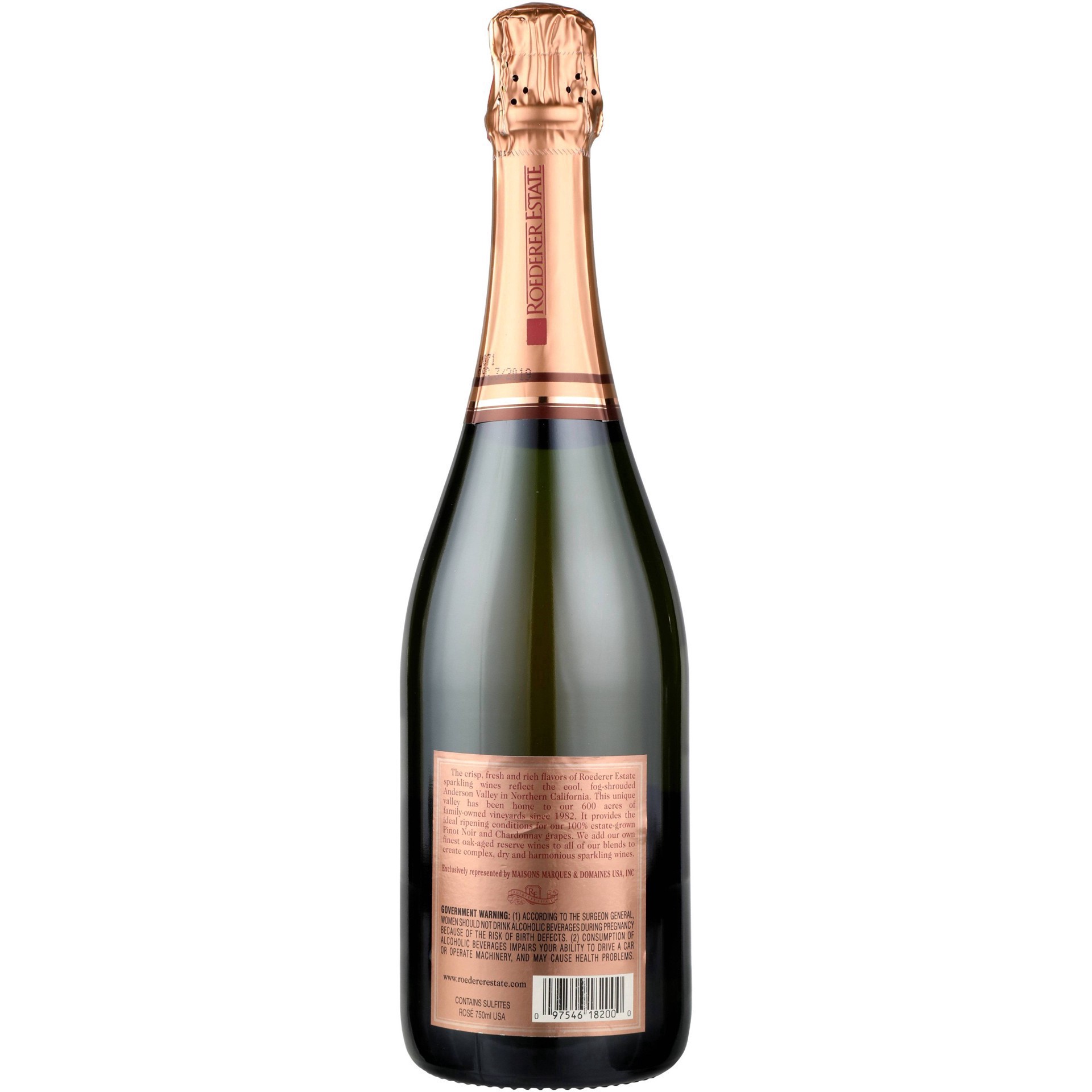 slide 6 of 7, Roederer Estate Brut Rosé Sparkling Wine - 750ml Bottle, 750 ml