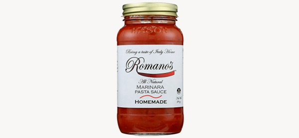 slide 10 of 10, Romanos Pasta Sauce Marinara, 26 oz