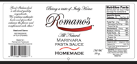 slide 9 of 10, Romanos Pasta Sauce Marinara, 26 oz