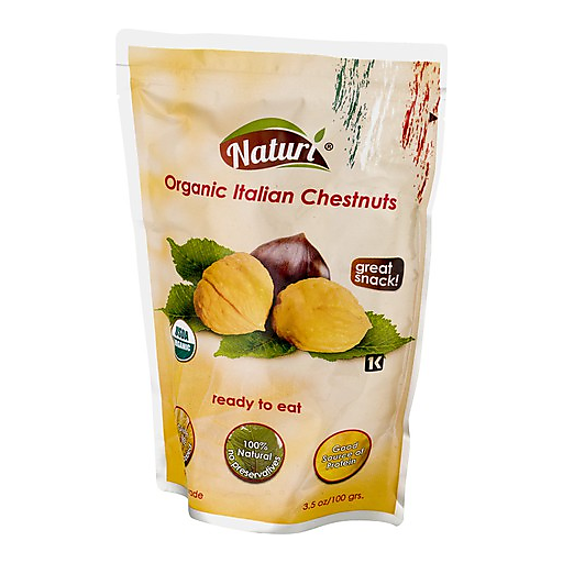 slide 1 of 1, Naturi Organic Italian Chestnuts, 3.5 oz