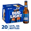 slide 4 of 19, Bud Light Beer  20 pk / 12 fl oz Bottles, 20 ct; 12 fl oz
