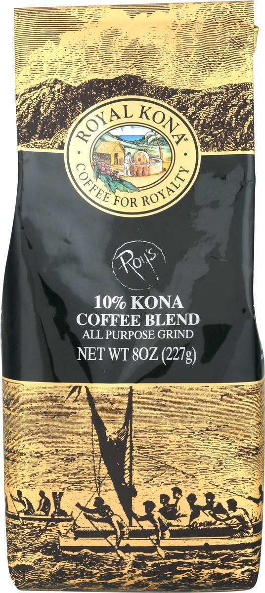 slide 4 of 13, Royal Kona 10% Kona All Purpose Grind Coffee Blend 8 oz, 8 oz