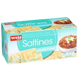 Weis Quality Unsalted Saltines Cracker