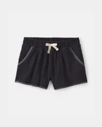 Carters Toddler Girl Crinkle Shorts - Black Black 3T