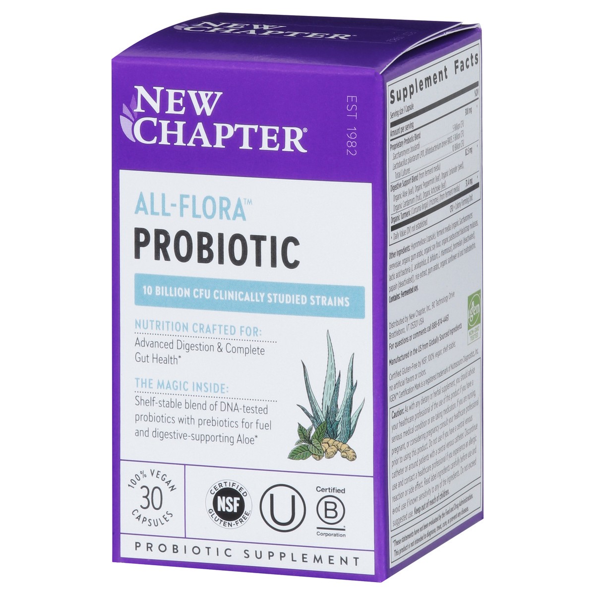 slide 3 of 9, New Chapter Probiotic All Flora, 30 ct