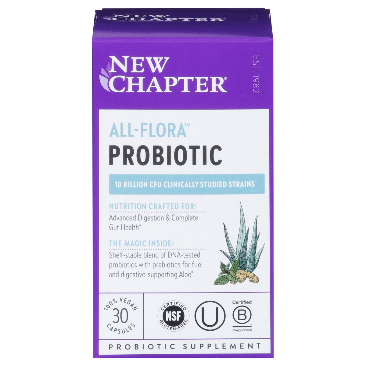 slide 1 of 9, New Chapter Probiotic All Flora, 30 ct