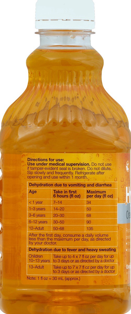 slide 6 of 6, Hydralyte Advanced Hydration Orange Electrolyte Drink 1.1 qt, 1.10 qt