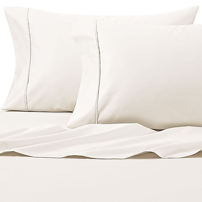 slide 1 of 5, Wamsutta PimaCott Solid 625-Thread-Count Standard Pillowcase Set - Ivory, 1 ct