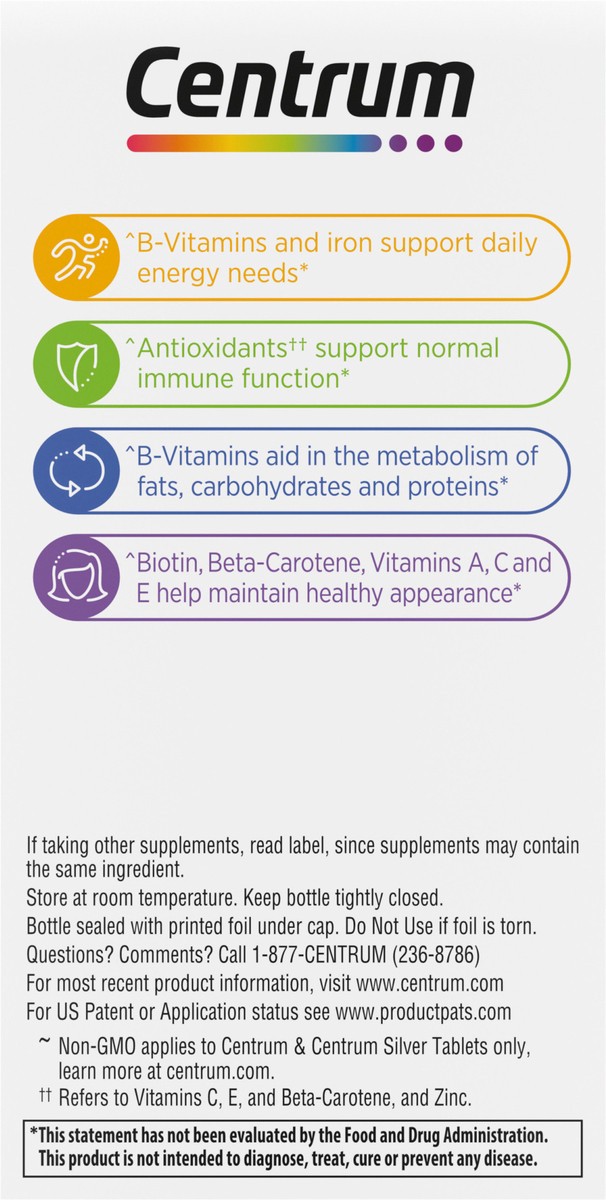 slide 14 of 14, Centrum Dual Woman, 65 ct