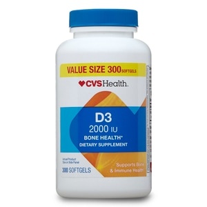 slide 1 of 1, CVS Health Vitamin D Softgels 2000iu, 300 ct