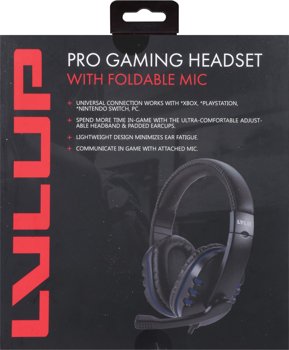slide 9 of 11, LVL Up Pro Gaming Headset with Foldable Mic 1 ea, 1 ct