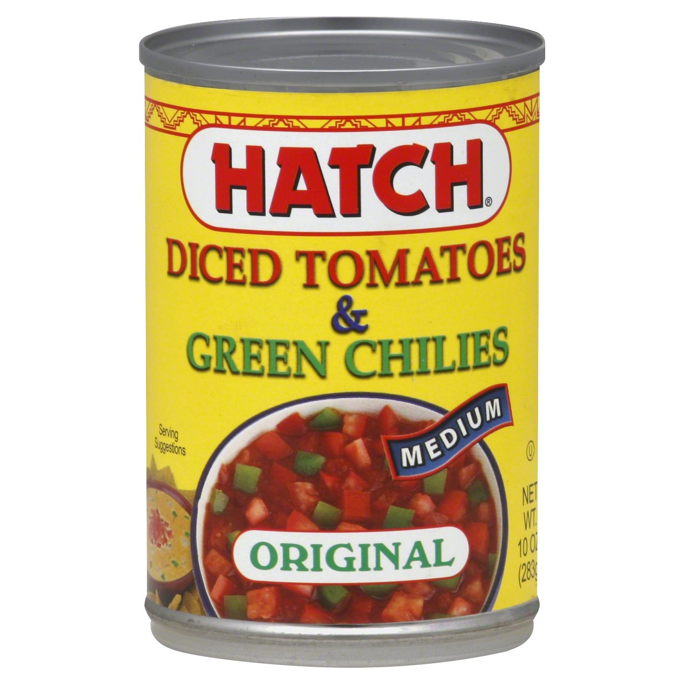 slide 1 of 1, Hatch Medium Original Diced Tomatoes & Green Chilies, 10 oz