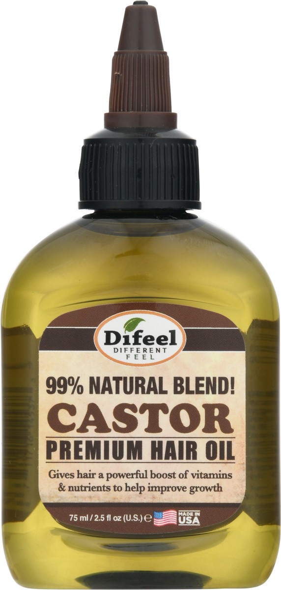 slide 6 of 9, Difeel Castor Premium Hair Oil 2.5 fl oz, 2.5 fl oz