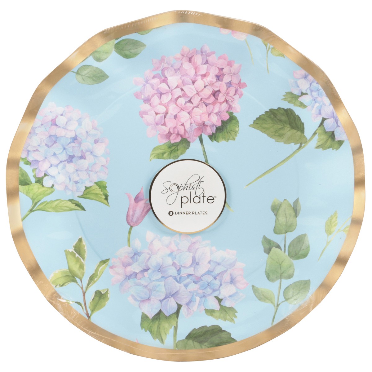 slide 3 of 12, Sophistiplate Wavy Dinner Plate Hydrangeas, 1 ct