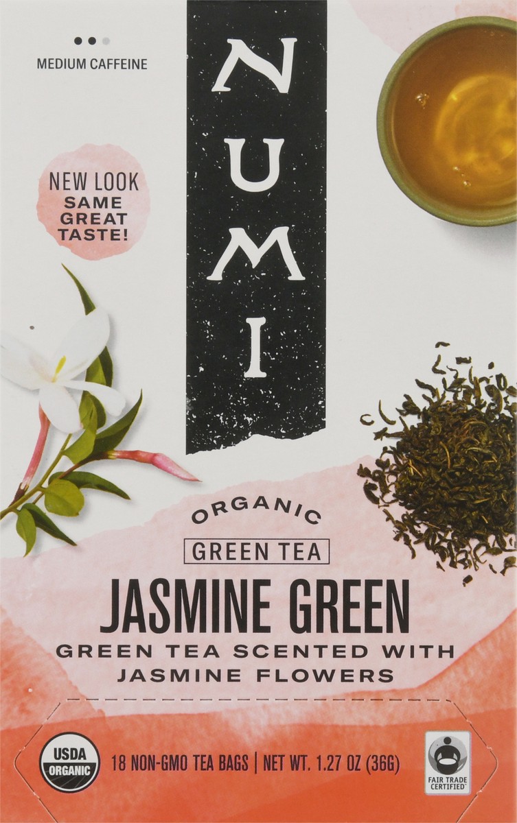 slide 8 of 10, Numi Organic Jasmine Green Tea, 18 ct