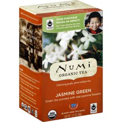 Numi Organic Jasmine Green Tea Bags 18 ct