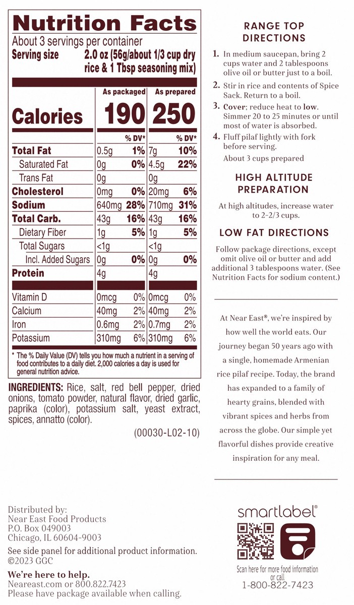 slide 3 of 6, Near East Rice Pilaf Mix Spanish Rice 6.75 Oz, 6.75 oz