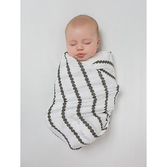 slide 3 of 14, Swaddle Designs SwaddleDesigns Pre-Washed Cotton Muslin Swaddle Blankets - Black, 4 ct