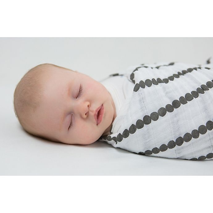 slide 9 of 14, Swaddle Designs SwaddleDesigns Pre-Washed Cotton Muslin Swaddle Blankets - Black, 4 ct