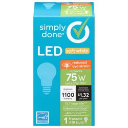 Simply Done 11 Watts Soft White Frosted LED Light Bulb 1 ea