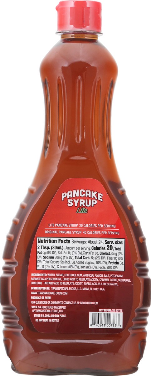 slide 11 of 14, Pampa Lite Pancake Syrup 24 fl oz, 24 fl oz