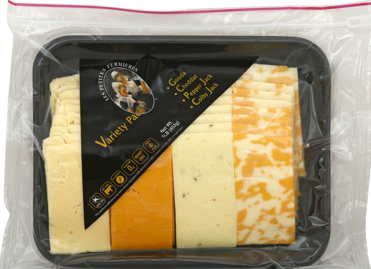 slide 4 of 5, Les Petites Fermieres Cheese Variety Pack, 16 oz