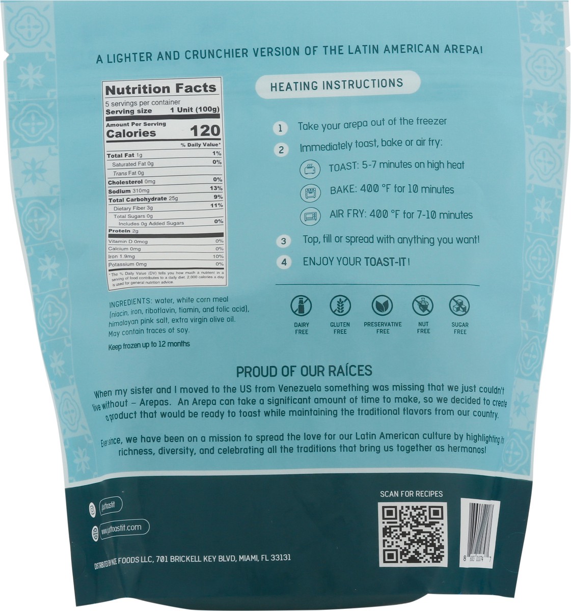 slide 3 of 12, Toast-It Original Arepas 5 ea, 5 ct